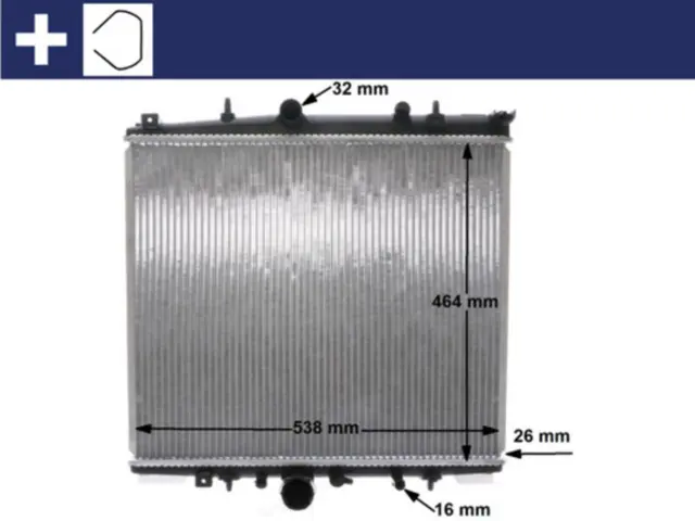 Raffreddatore motore Mahle radiatore acqua BEHR CR 1435 000S per PEUGEOT 807 CITROËN C8