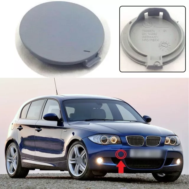 ForBMW 1 E81 E87 2004-2012 FRONT M SPORT BUMPER TOW HOOK EYE COVER CAP100%new