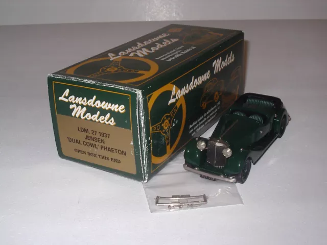 1937 Jensen Dual Cowl Phaeton Racing Green 1:43 Lansdowne LDM27