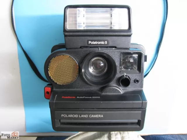 Polaroid Land Camera Polasonic Autofokus Model 5000 Sofortbildkamera + Blitz