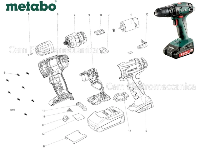 Moteur Induit AEG D'origine Pour Visseuse BSB12C2 Et BSB12C2LI - Pièce Neuve