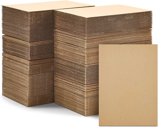 Paquete de 200 hojas de cartón corrugado insertos para empacar artesanías (5 x 7 pulgadas)