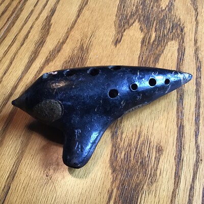Heinrich Fiehn Ocarina in F 4 Austria Vintage Clay Flute Musical Instrument
