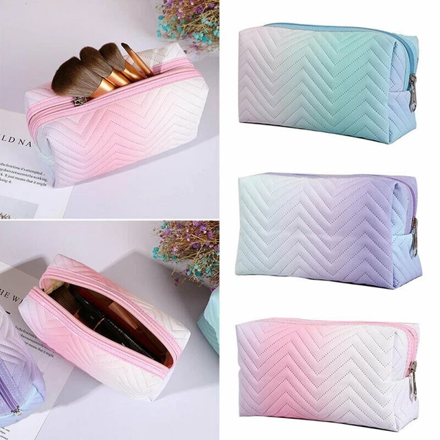 Pochette à fermeture éclair Sac de maquillage Stylo Sac Stockage cosmétique