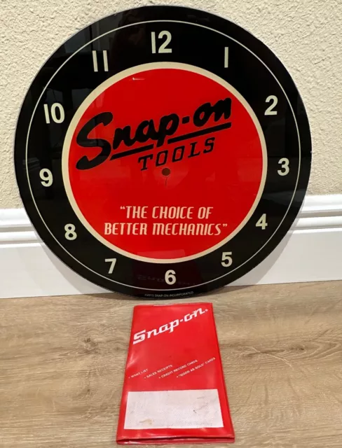 Snap On Tools Collectible Vintage Retro Style 15" LED Wall Clock Face Only