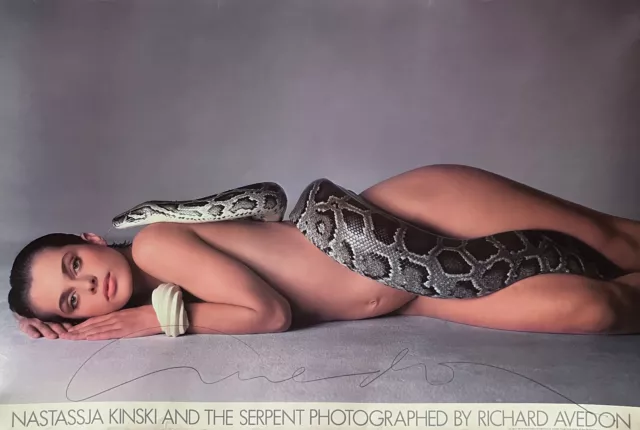 Nastassja Kinski And The Serpent Signed By Richard Avedon - Original 1981 Poster