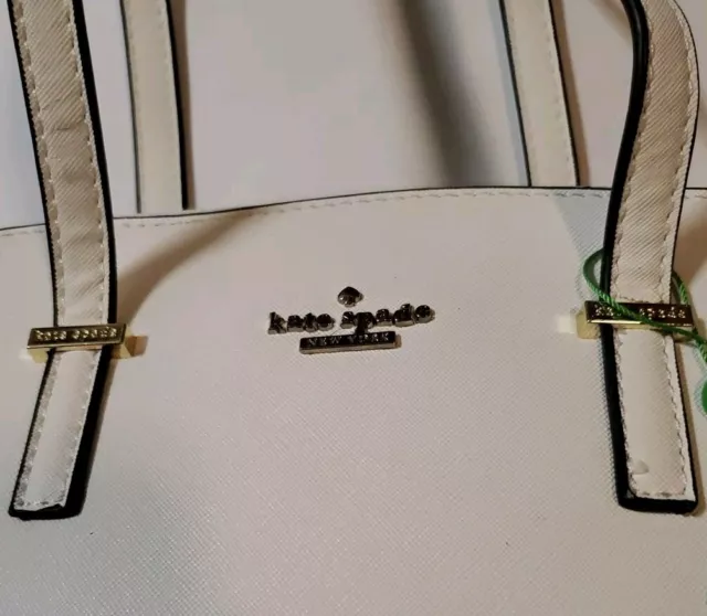 Kate Spade Cedar Street Maise Satchel Handbag Purse White 2