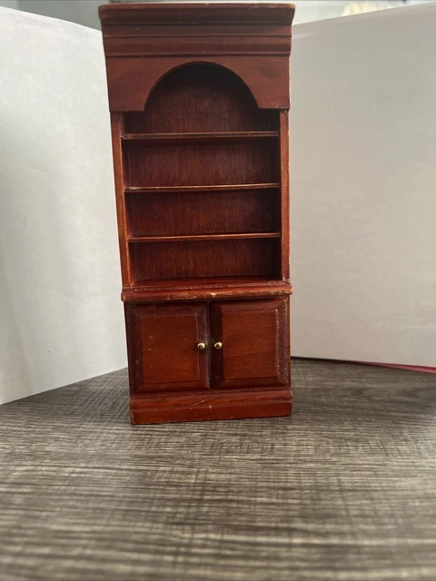 Doll House Furniture Hutch Armoire China Cabinet 7”