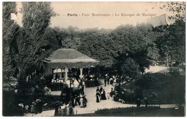 CPA 75 - PARIS - 236. Parc Montsouris. Le Kiosque de Musique