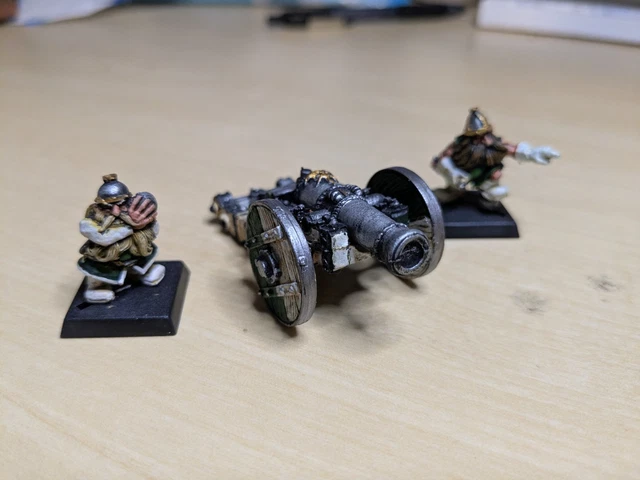 Figurine Warhammer – Dwarf Cannon Et équipage Nain – Games Workshop, Oop