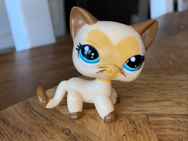 Original Littlest Pet Shop LPS chat Européen Cat kitty #733