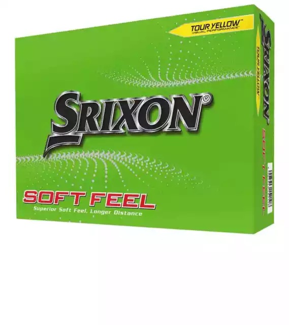 NEW Srixon Soft Feel 2022 Golf Balls - Yellow - Drummond Golf