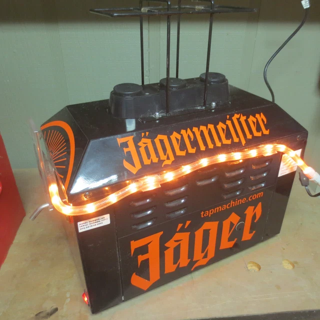 Jagermeister Tap Machine 3 Bottle Shot Chiller- Jemus Model J99-Lights Up!!!!