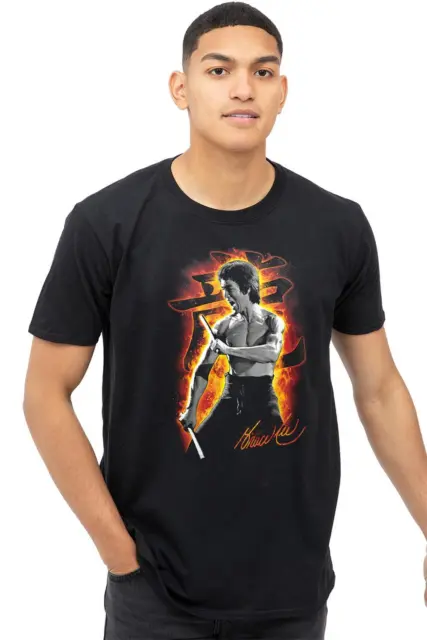 T-shirt da uomo Bruce Lee Attack Top T-shirt ufficiale S-2XL
