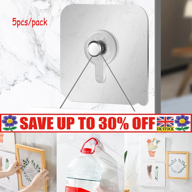 5X Wall Hanging Seamless Nails Screw Stickers Punch-Free Hooks Photoes DIY HN