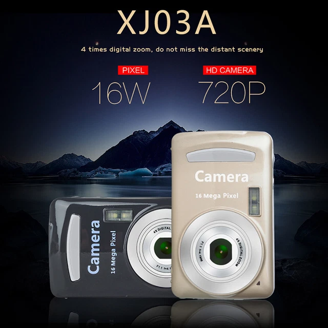 16MPS Digital Camera 2.4 Inch TFT LCD Screen 4X Zoom HD 1080P Anti-Shake Mic US