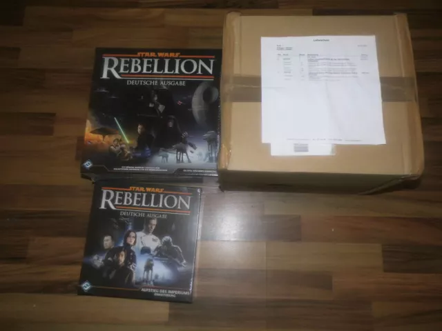 Star Wars Rebellion Brettspiel+Erweiterung+2 Boxeinlagen Deutsche Versionen Neu