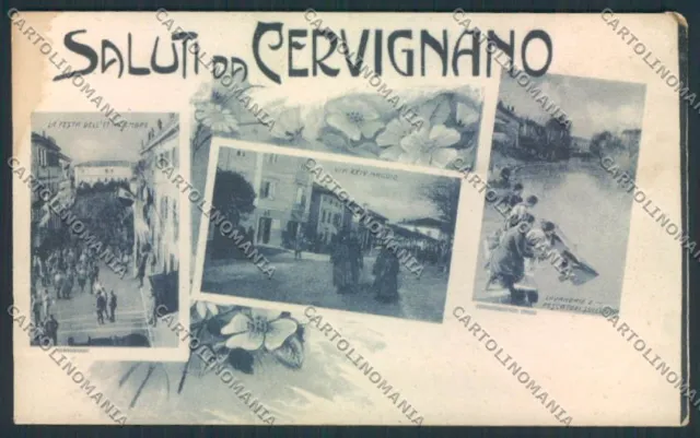 Udine Cervignano del Friuli Saluti da cartolina MQ3355