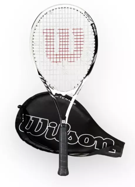 Wilson Tennisschläger mit Cover Tour Slam Stop Shock Pads Power Saitengriff L3
