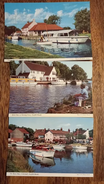 21 X Vintage Norfolk Broads Postcard Collection 3