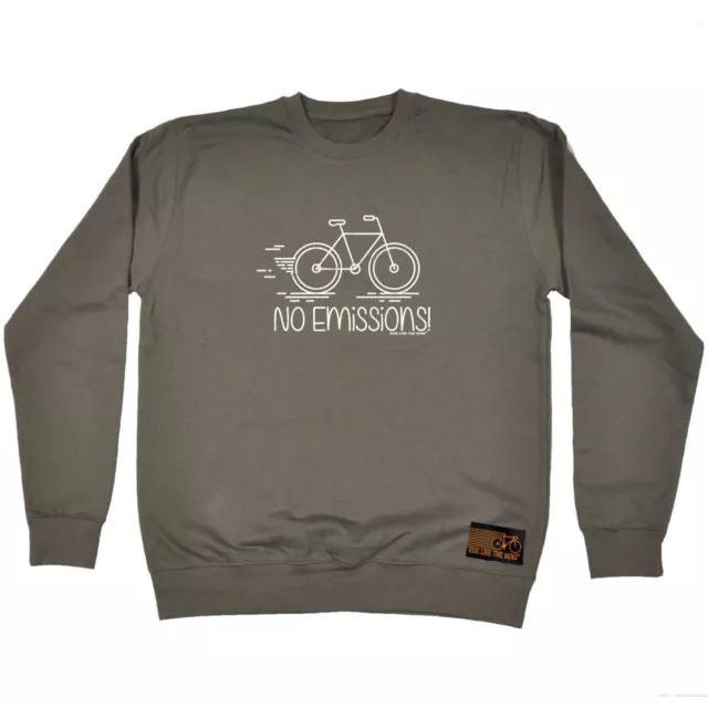 Cycling Rltw No Emissions - Mens Novelty Funny Top Sweatshirts Jumper Sweatshirt