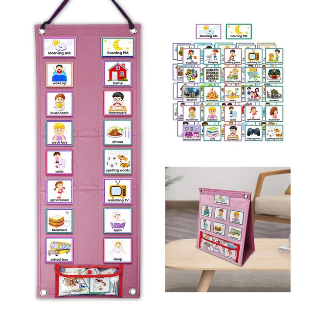 CALENDRIER VISUEL POUR les enfants Tableau de routine des tâches EUR 25 ...
