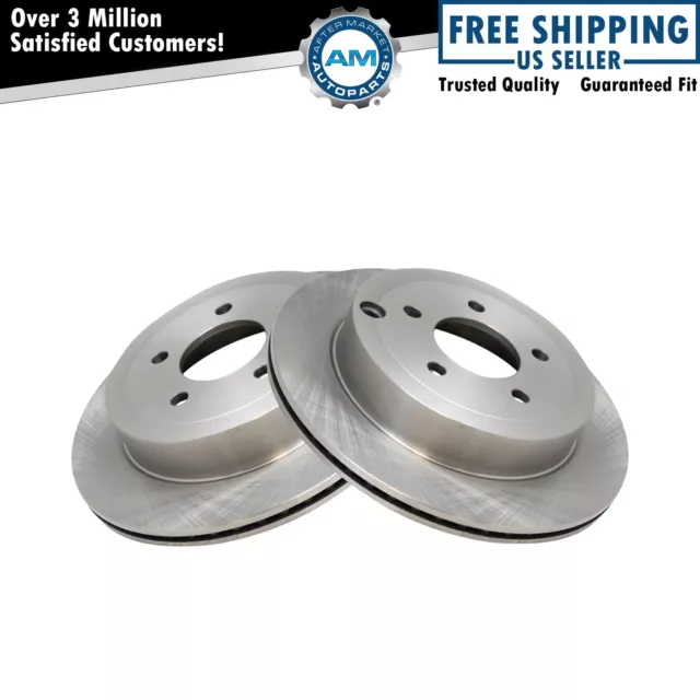 Rear Brake Rotors Left & Right Pair Set of 2 for Ford Edge Lincoln MKX