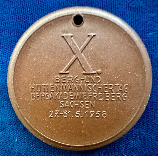 Germany Freiberg Porcelain 43mm Mining Academy medal 3