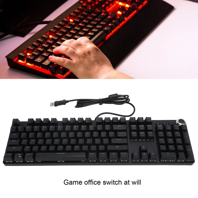 COMPUTER MECHANICAL KEYBOARD High And Low Key Layout Plug And Play ...