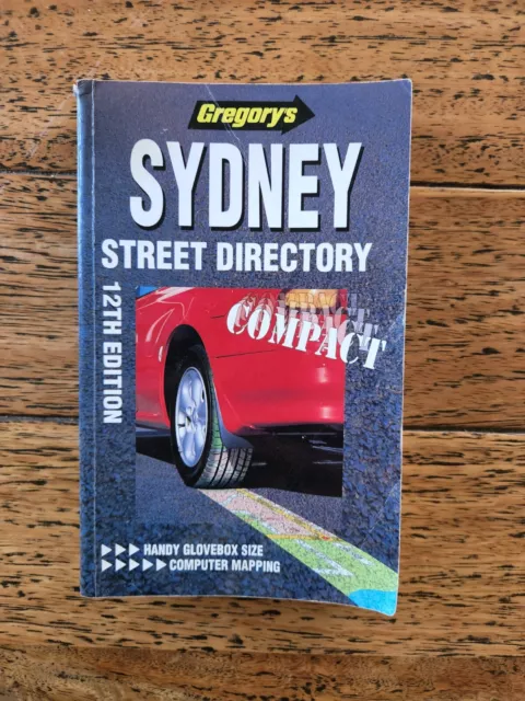 Gregory's Sydney 1994 Compact Street Directory 12th Edition - Compact Glovebox,