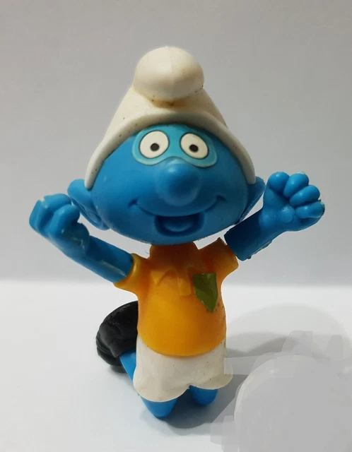 U-Ei Componibili Kinder Egg Steckiguren Vintage Puffi Smurfs Calciatore 3