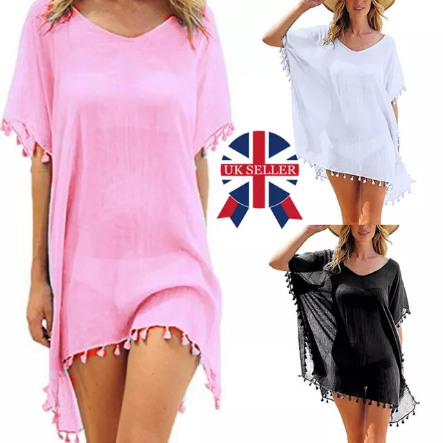 Women Beach Cover Up Swimsuit Beachwear Dress Summer Bikini Swimwear Kaftan Q