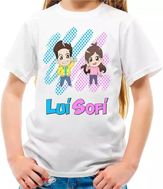 Tshirt Maglia Me Maglietta Contro Bambina Te Bambino Lui e Sofi Bolle100% Cotone