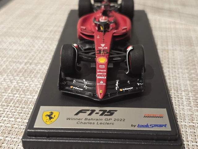 Miniature Ferrari F1-75 - Charles Leclerc - Winner GP Autriche 2022 - Looksmart 1/43 - Spark