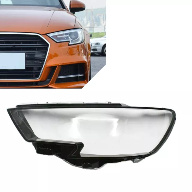 Clear Auto Shell Clear Lampshade Headlight Lens Cover Fit For Audi A3 2017-2020