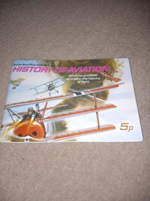 Brooke Bond Picture Cards Book : History of Aviation - Complete