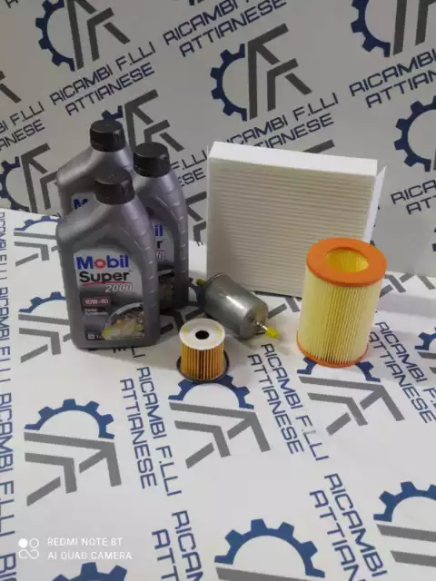 Kit 4 Filtri Tagliando Olio 10W40 Smart 1 Serie Fortwo 600 700 Benzina 0.6 0.7