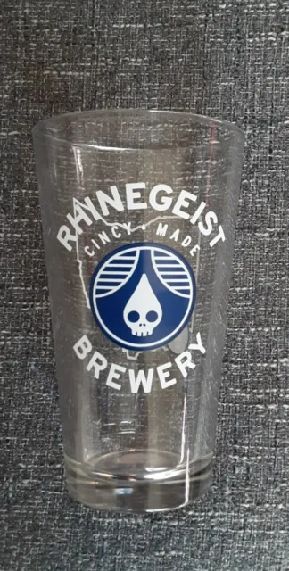 Rhinegeist Brewery Made in Cincy Ohio Map Pint Beer Glass