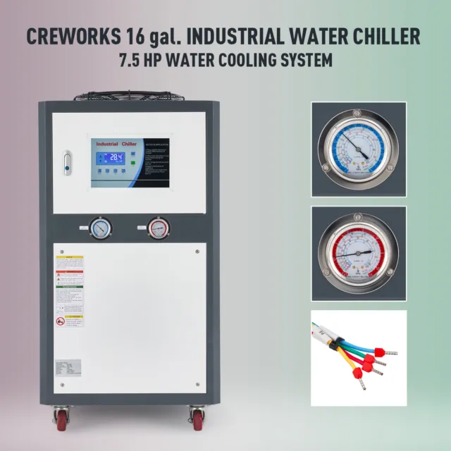 CREWORKS 60L Industrial Water Chiller CNC Machine Laser Engraver Cooling System