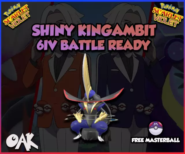 KINGAMBIT ⚡SHINY⚡/NORMAL 6IV BATTLE READY VGC 23 - POKEMON SCARLET AND  VIOLET