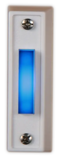 Campana de puerta con botón LED azul con cable para puerta de policía hecha en EE. UU.