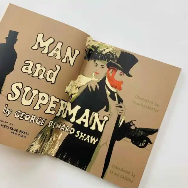 Man and Superman by George Bernard Shaw produced by The Heritage Press Book