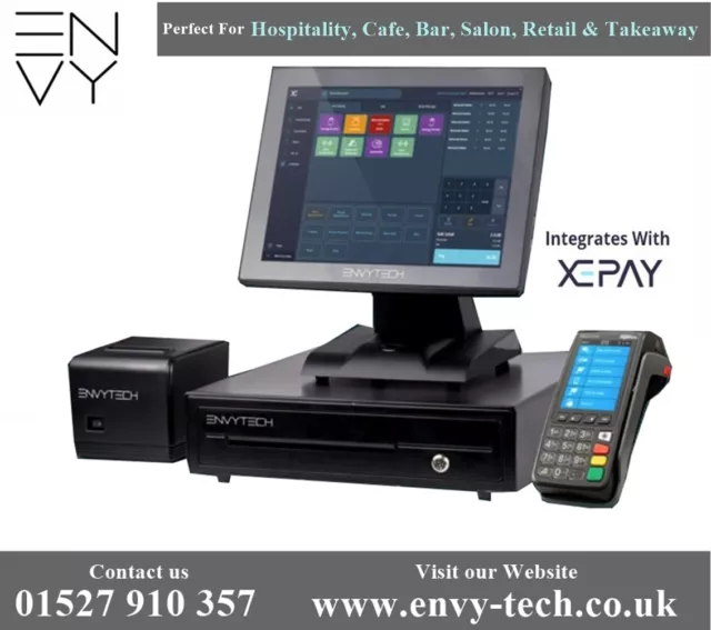 Xonder X1 15" All in One Touchscreen EPOS cash Register Till System All Business