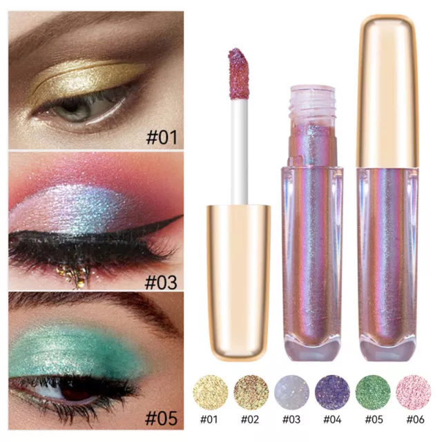 Metallic Highlighter Liquid Eyeshadow Giltter Eyeliner Chameleon Beauty Makeup