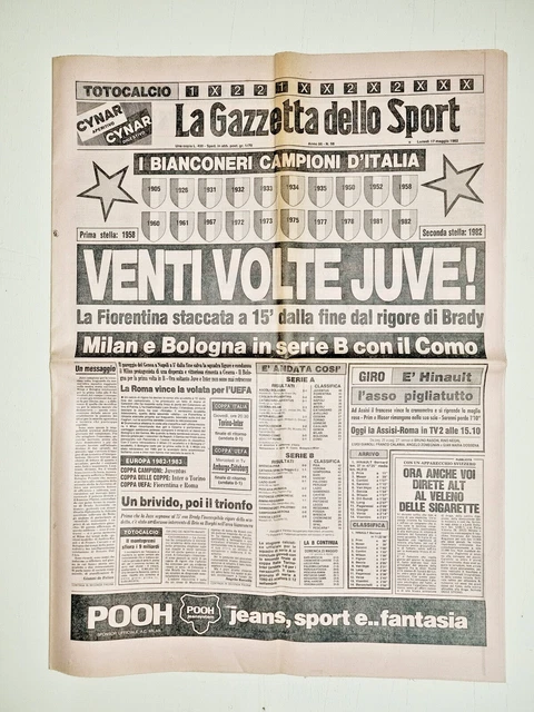 Gazzetta Dello Sport – 6 Mai 1982 – Milan Champion Basket – Goteborg