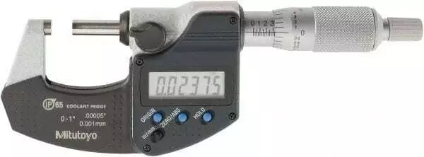 Mitutoyo 293-340-30 Digimatic Outside Micrometer 0-1" (0-25mm) 0.00005" Accuracy