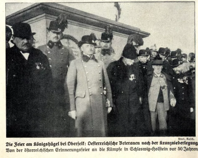 Feier am Königshügel bei Oberselk Oesterreichische Veteranen...Bilddokument 1914