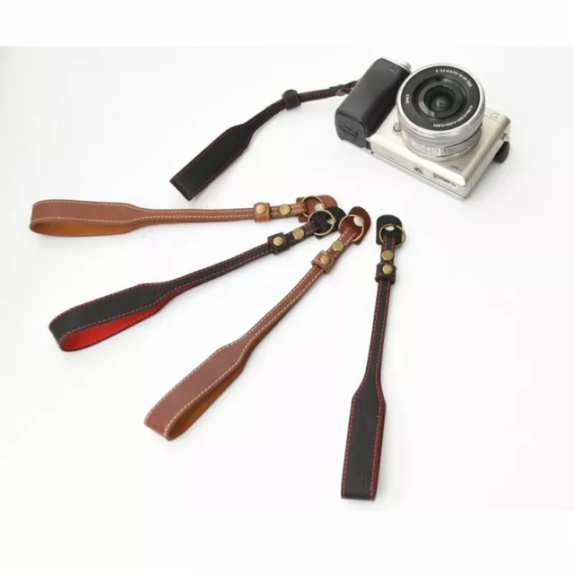 Leather Camera Strap Wrist Hand Belt Strap for DSLR Camera Sony Canon DSLR SLR