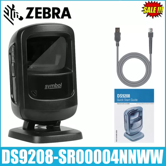 Zebra Motorola Symbol DS9208-SR00004NNWW Barcode Scanner Reader Kit W/ USB Cable