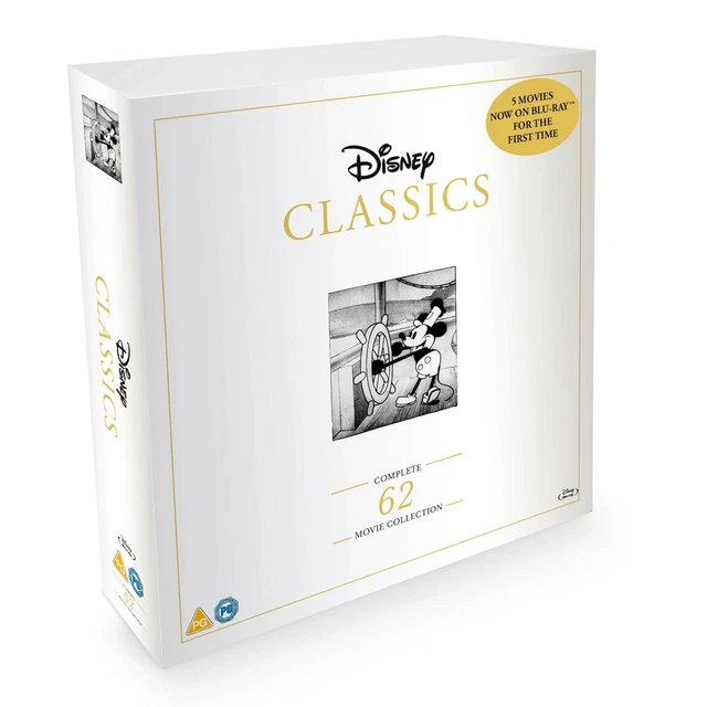 DISNEY CLASSICS: COMPLETE 62-Movie Collection [PG] Blu-ray Box Set £299 ...